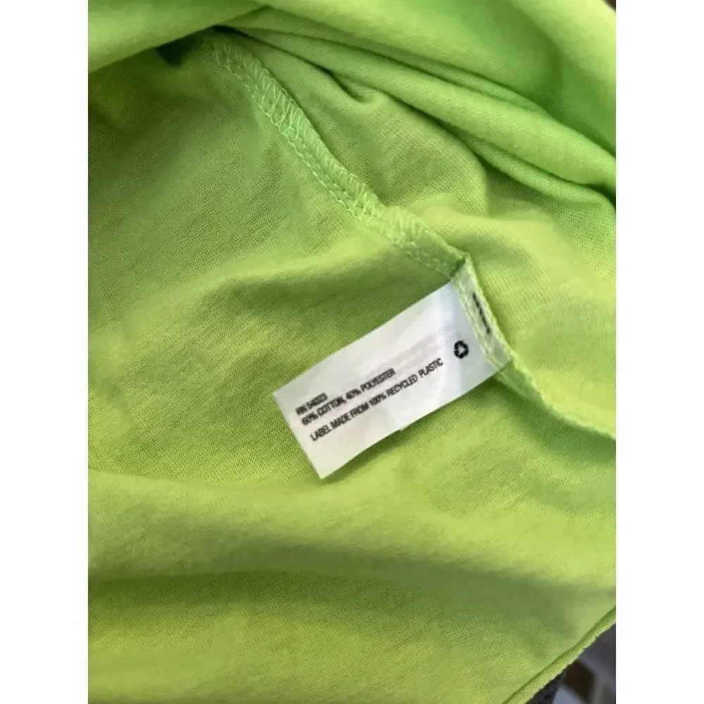 Gap Kids Girls XXL 14-16 Neon Green Grey Long Sleeve Shirt NWT